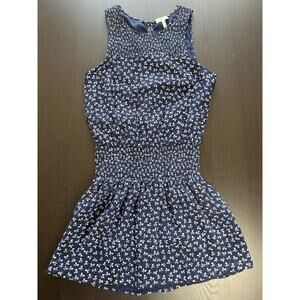 Joie Kieran Silk Sleeveless Dress Navy Floral, Size XS - Festival Boho Western